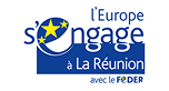 Logo de l'Europe s'engage à la Réunion avec la FEDER